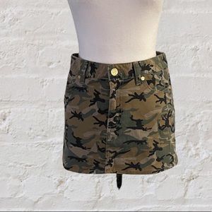 Tory Burch Camo Mini Skirt - size 25 NWT